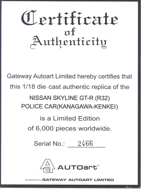 Item 'aa77364' certificate picture